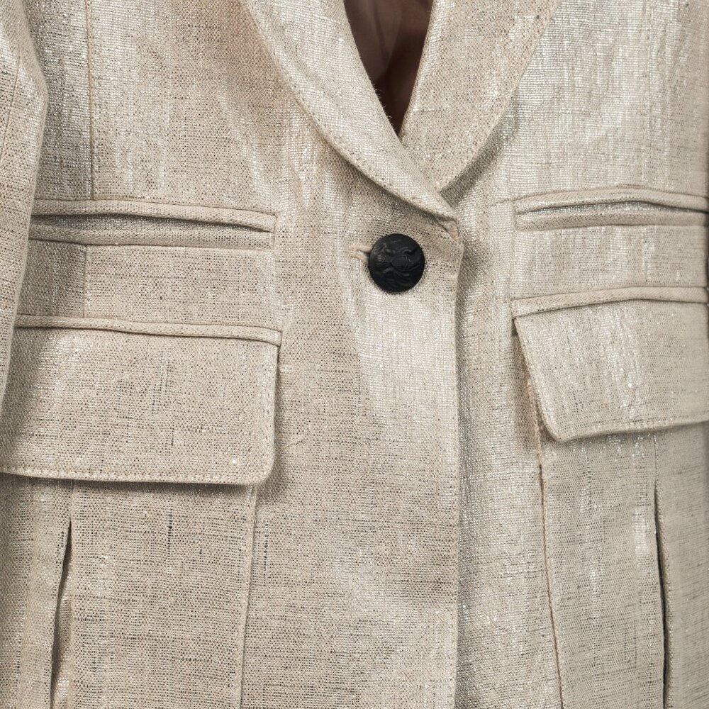 Smythe Spring 2020 Pewter Peaked Lapel Blazer - Picture 7 of 10